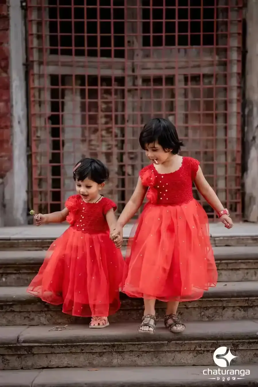 red baby dress