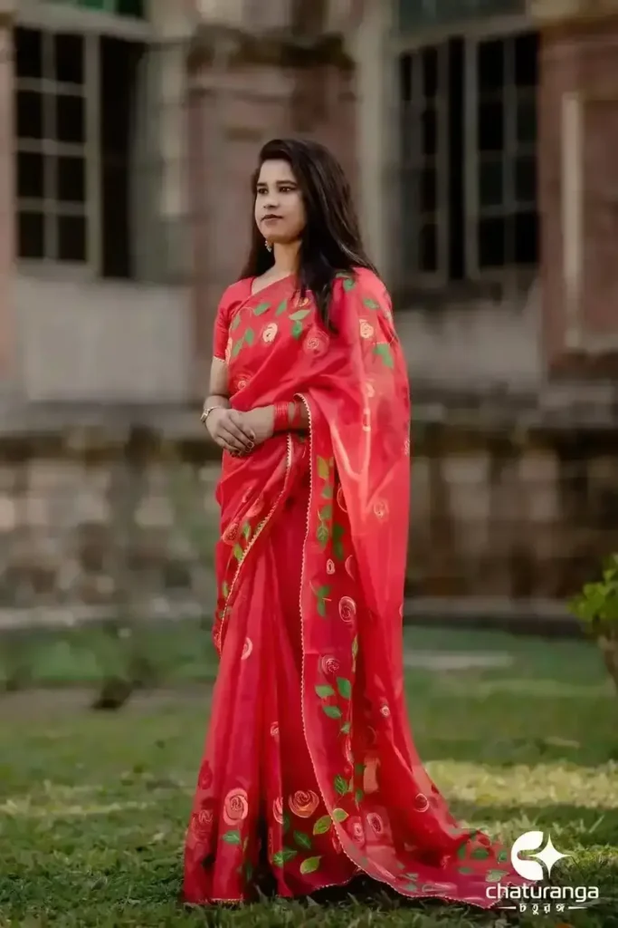 red saree