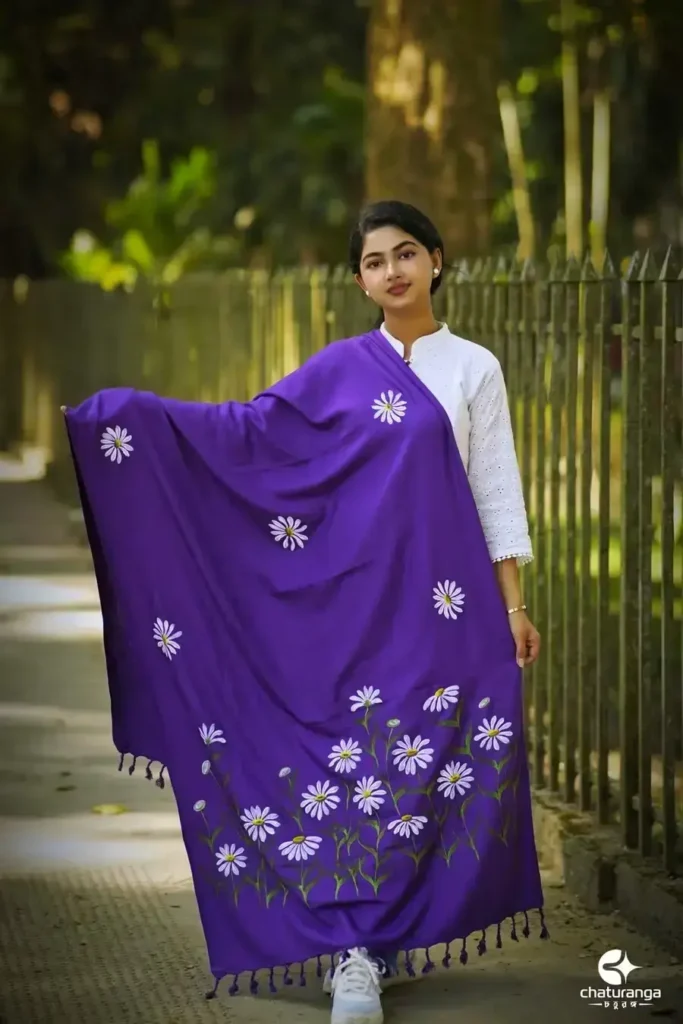 handpainted premium shawl